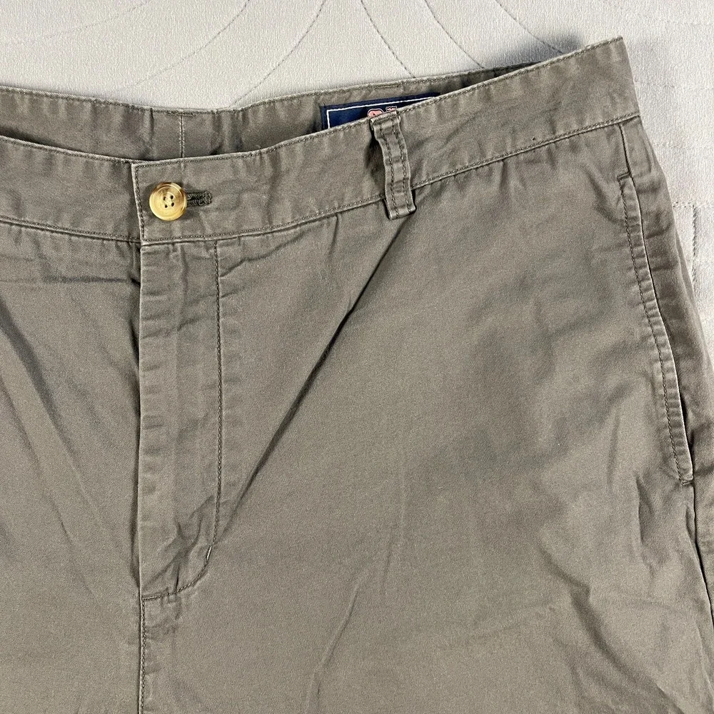 Vineyard Vines Men's Shorts Size 38 Stretch Breaker Gray Chino Solid Preppy